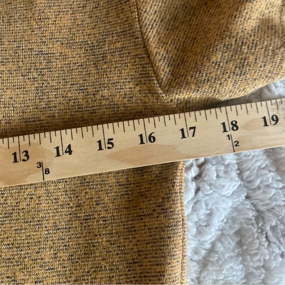 Tansy Shirt Womens Small Gold Orange Yellow Peplum Top Buttons Short Sleeve - Picture 5 of 8